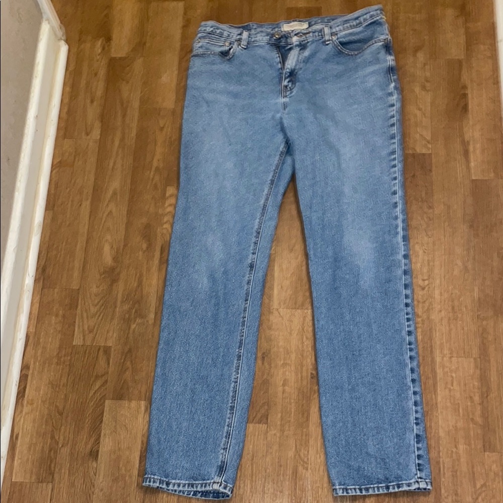 London Jean Original Classic Medium Wash Denim Blue Jeans Vintage